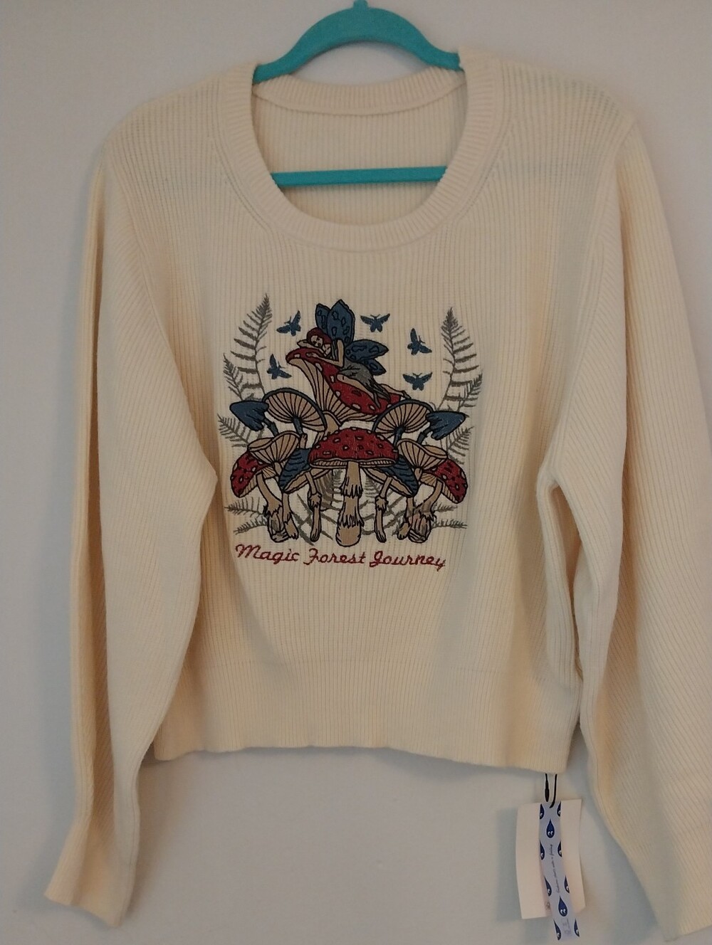 NWT Cider Curve 3XL Fairycore Mushroom Knit Sweater